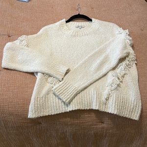 Madewell Fringe Sweater - Size Small